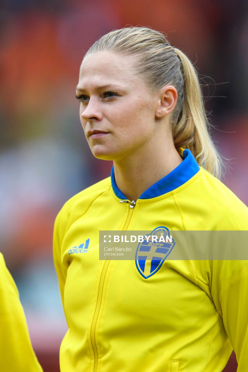 Sveriges Fridolina Rolfö vid lineup innan kvartsfinalen