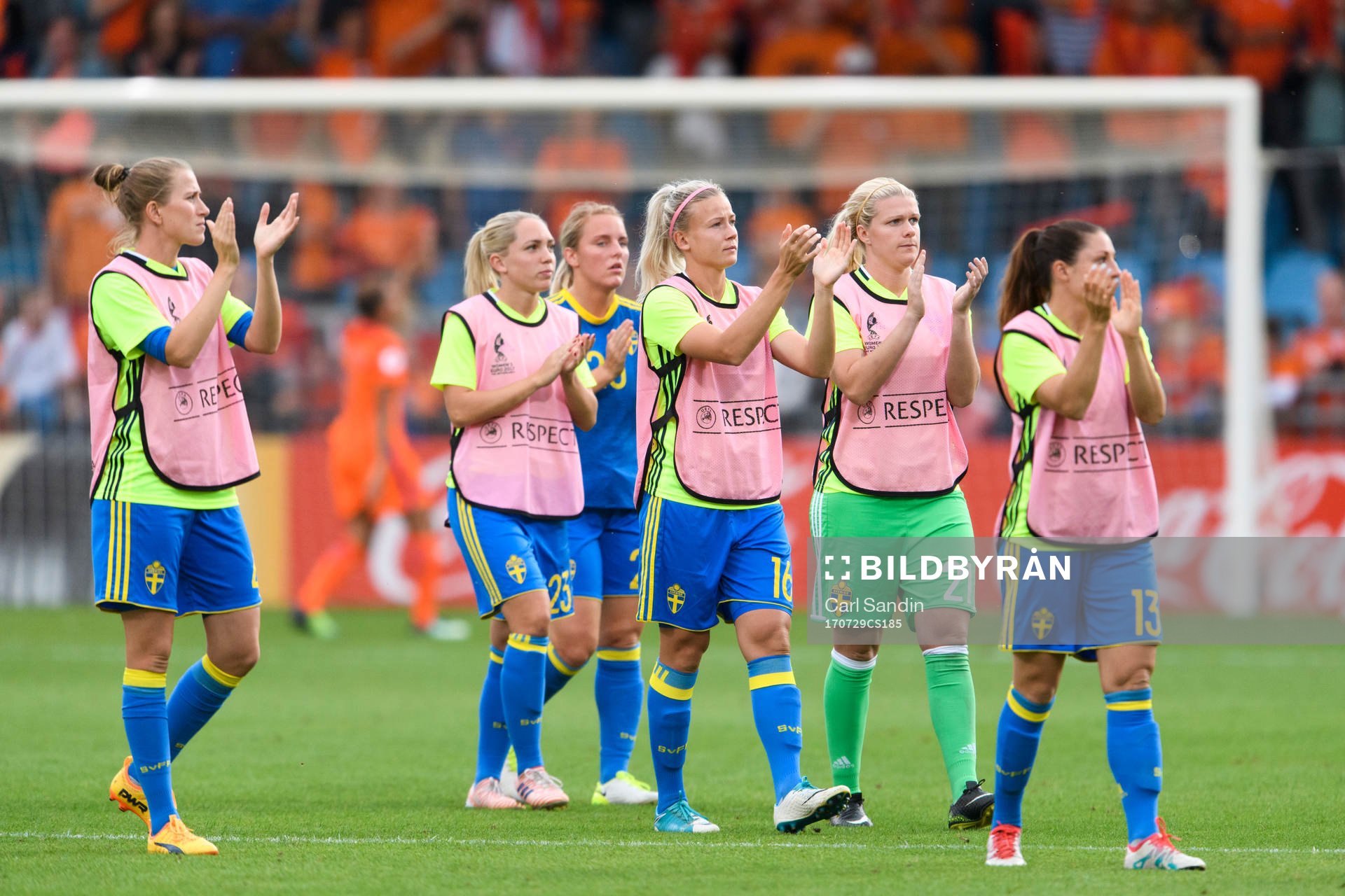 Sveriges Emma Berglund, Elin Rubensson, Mimmi Larsson,