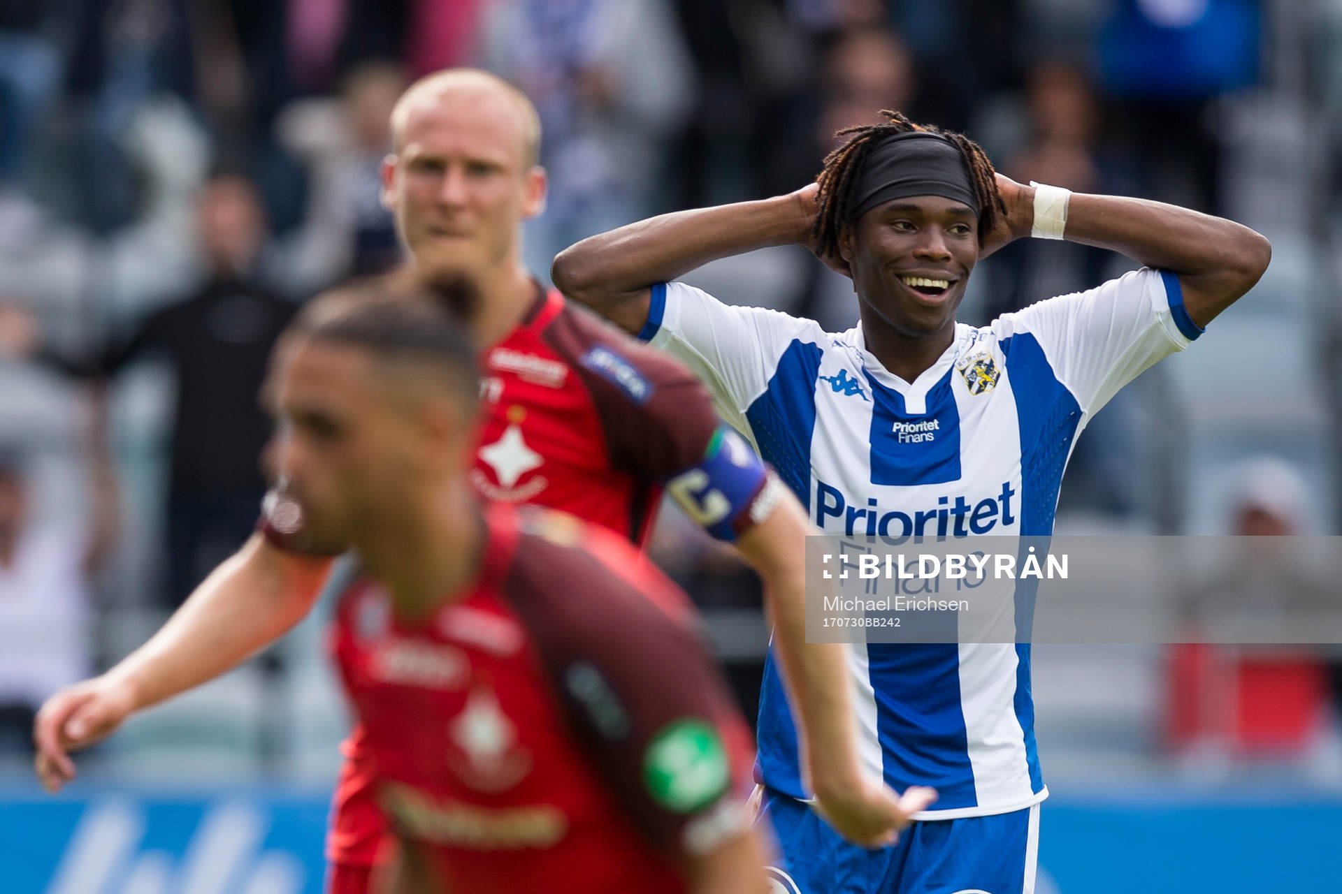 IFK Göteborgs Sam Adekugbe deppar