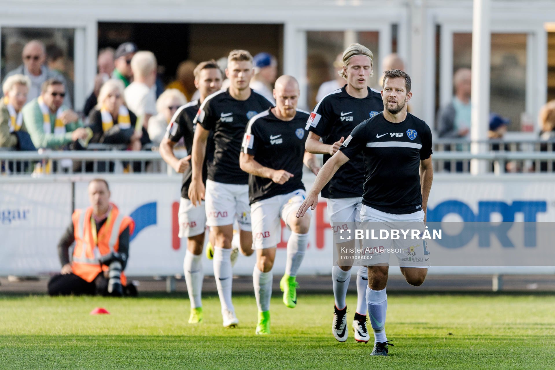 Falkenbergs David Svensson före fotbollsmatchen i