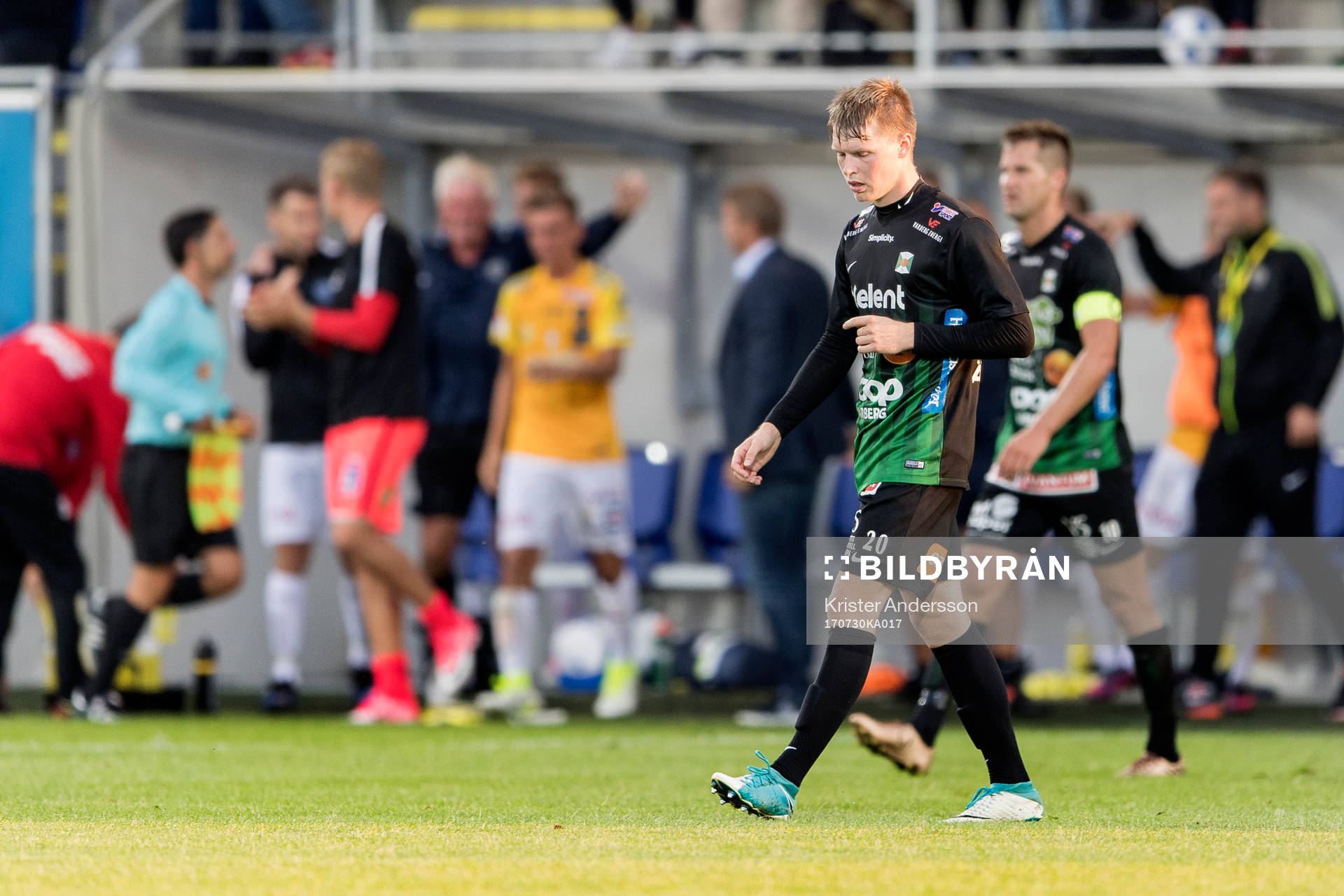 Varbergs Anton Liljenbäck deppar
