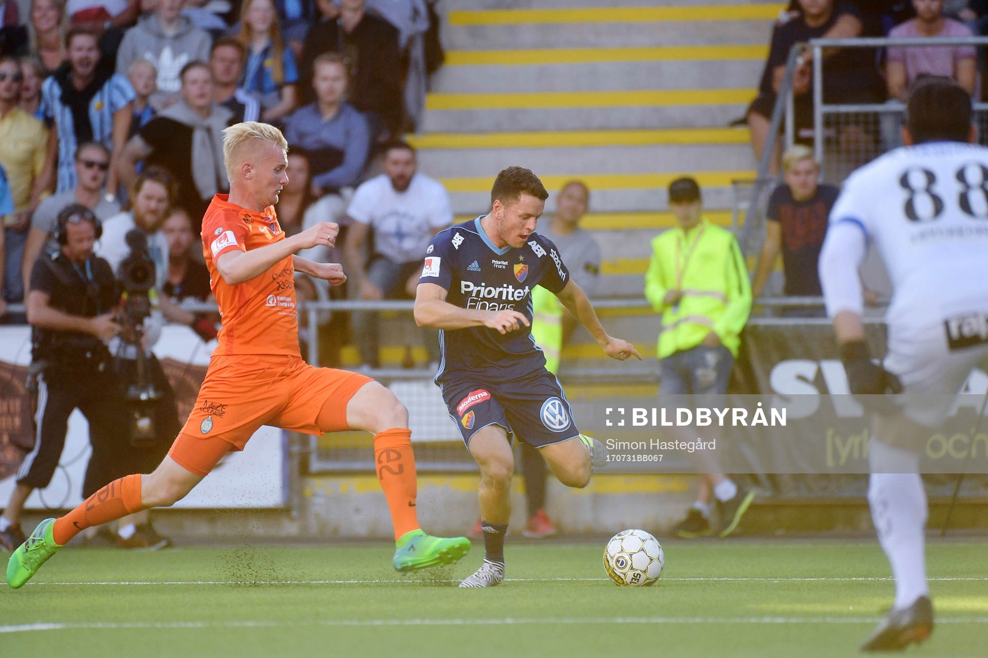 AFC Eskilstunas Ludvig Öhman och Målvakt Alireza Haghighi