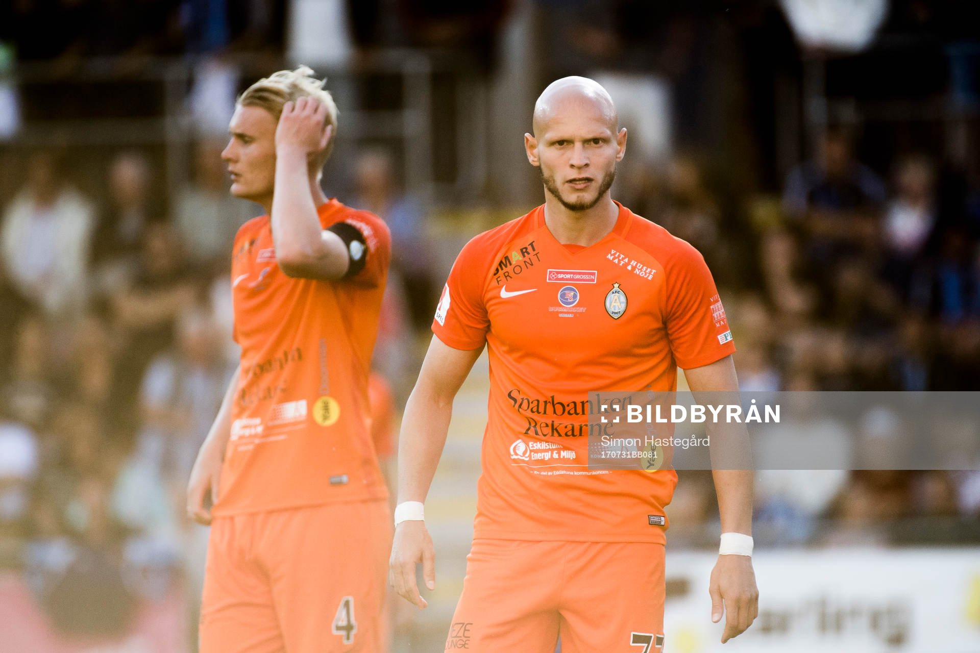AFC Eskilstunas Ludvig Öhman och Zourab Tsiskaridze