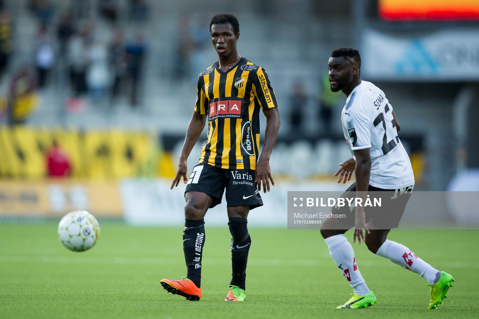Häckens Mohammed Abubakari mot Örebros Maic Sema