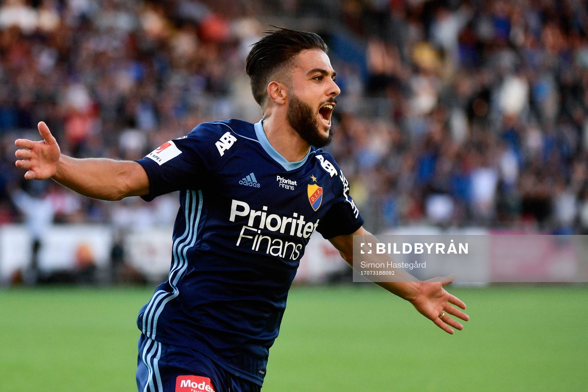 Djurgårdens Othman El Kabir jublar