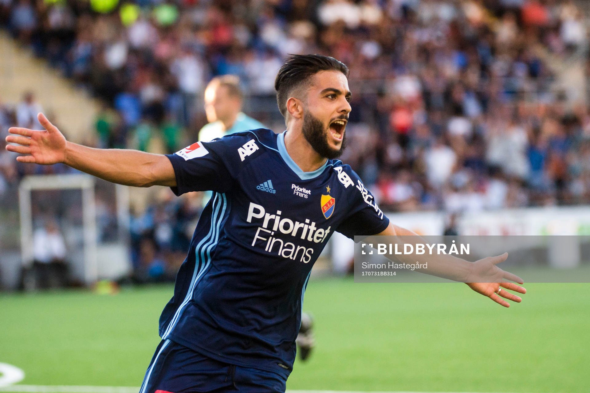 Djurgårdens Othman El Kabir jublar