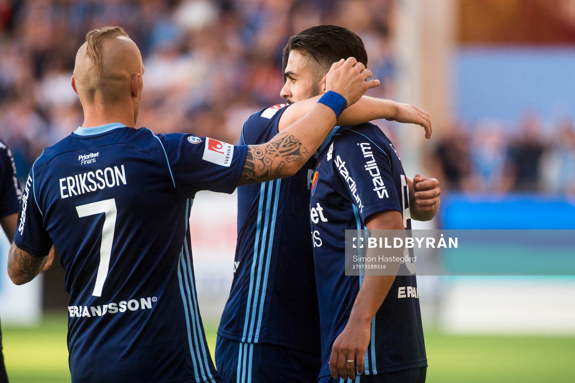 Djurgårdens Othman El Kabir jublar