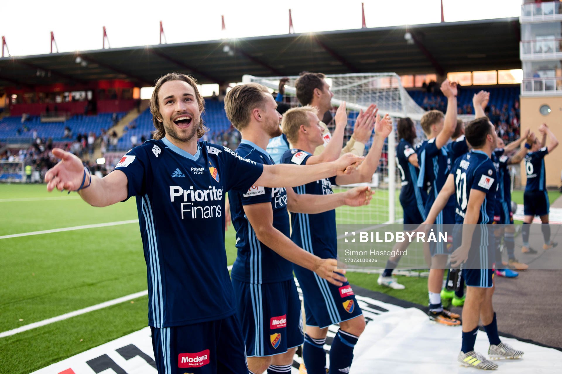 Djurgårdens Kevin Walker jublar