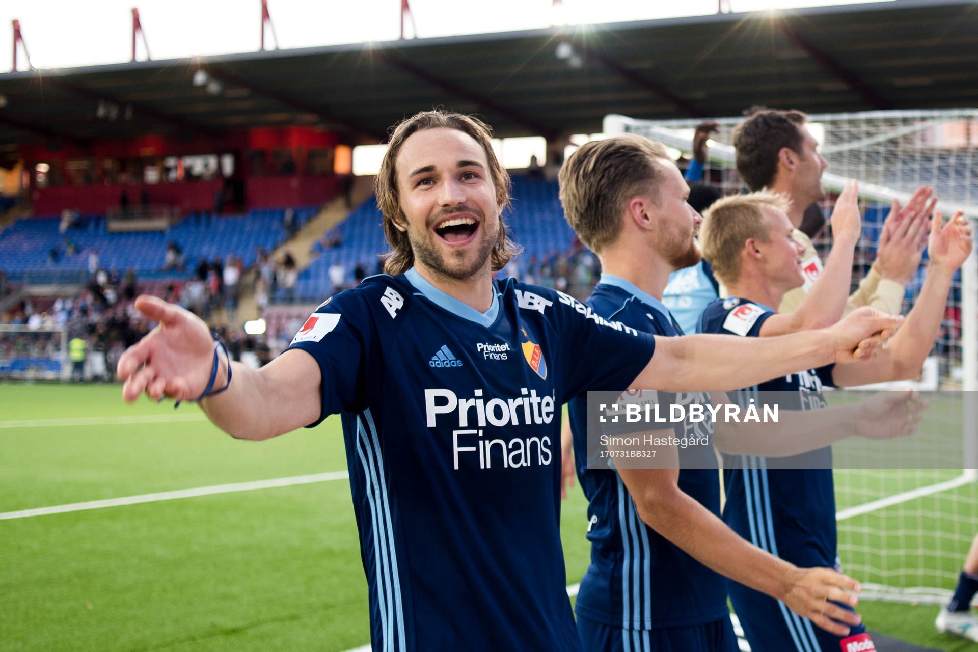 Djurgårdens Kevin Walker jublar