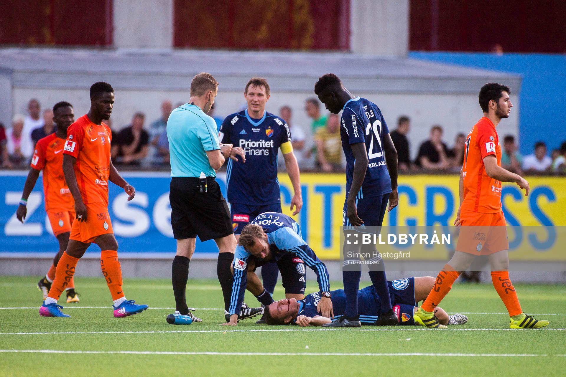 Djurgårdens Kerim Mrabti får vård