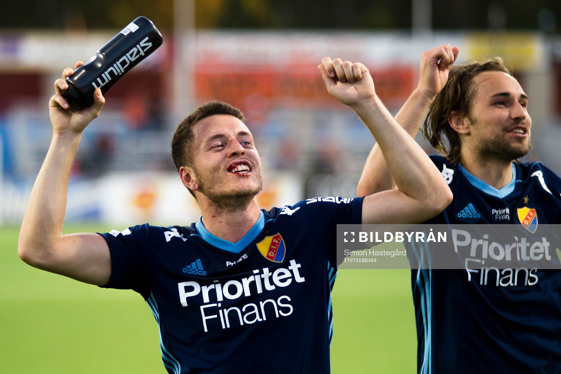 Djurgårdens Kerim Mrabti jublar