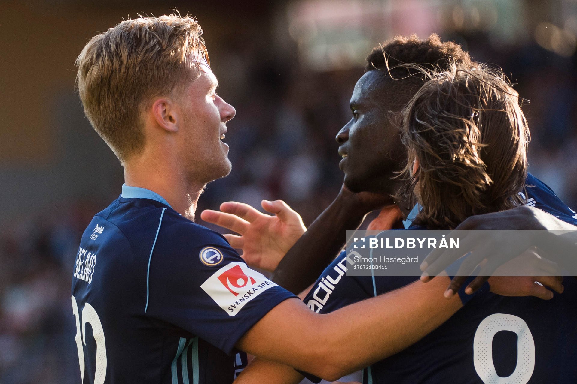 Djurgårdens  Aliou Badji jublar