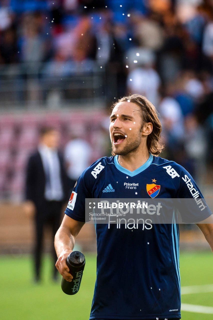 Djurgårdens Kevin Walker jublar
