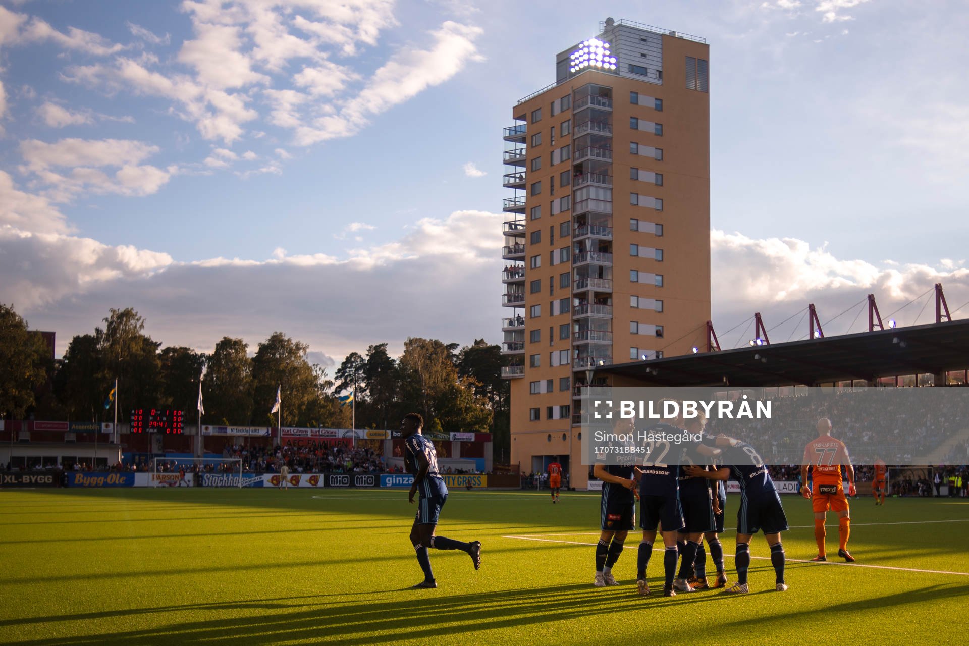 Djurgårdens spelare jublar