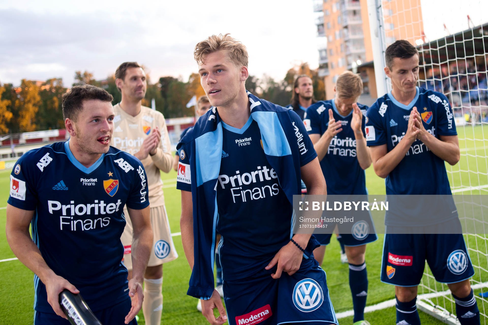 Djurgårdens spelare jublar