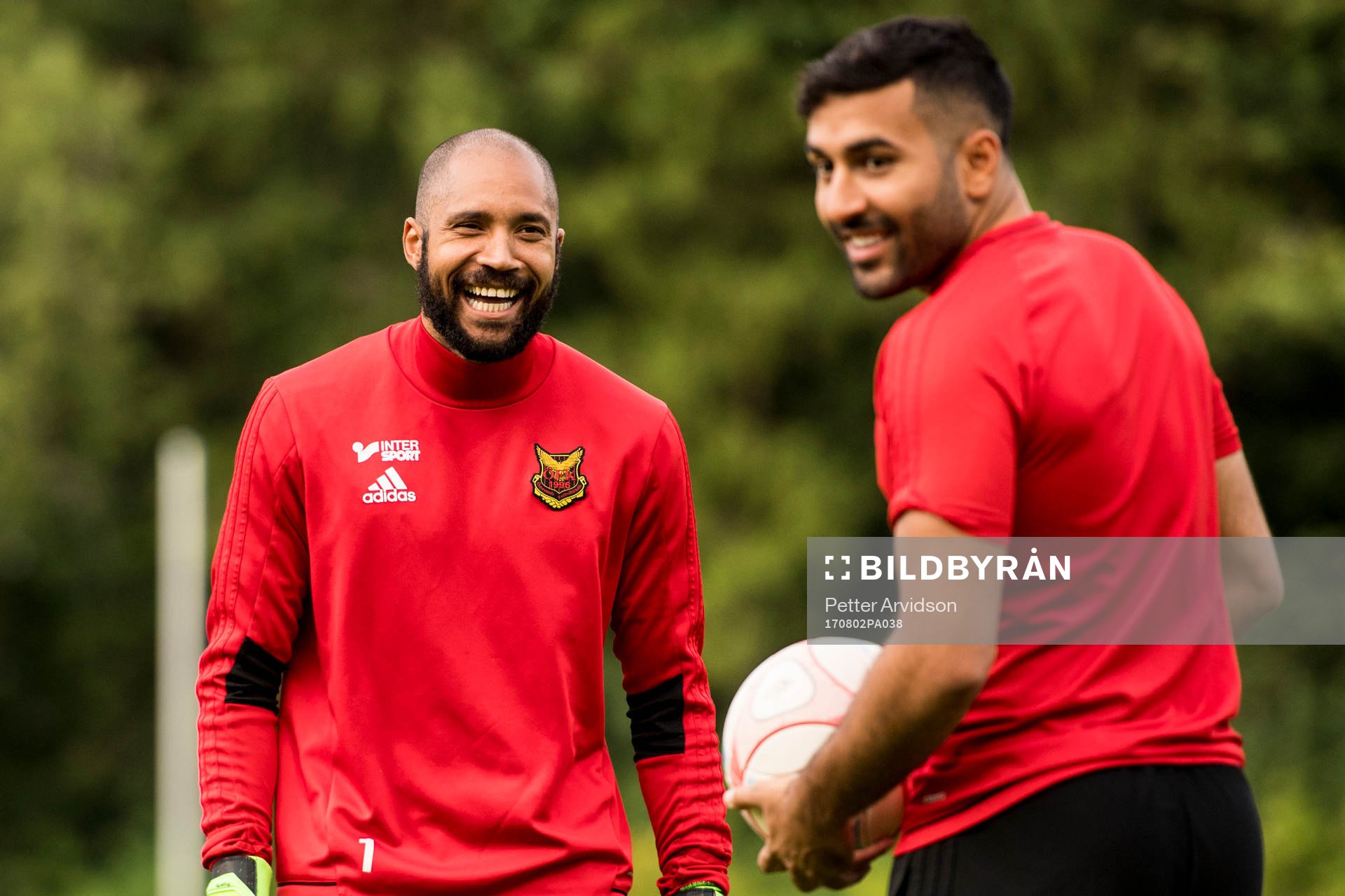 Östersunds målvakt Aly Keita och Saman Ghoddos