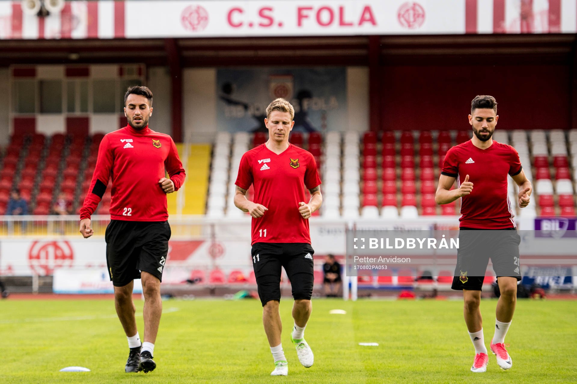 Östersunds Brwa Nouri, Johan Bertilsson och Gabriel Somi