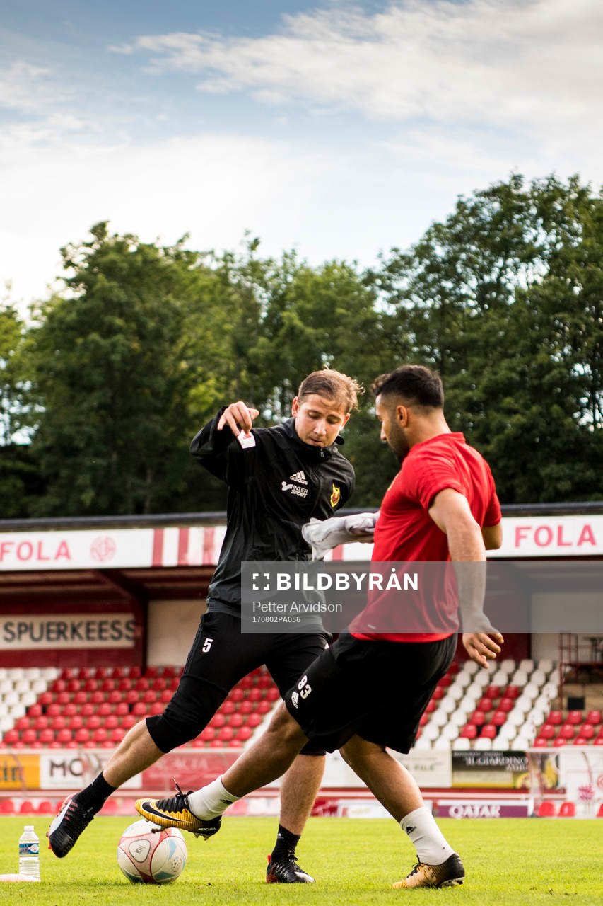 Östersunds Darijan Bojanic och Saman Ghoddos