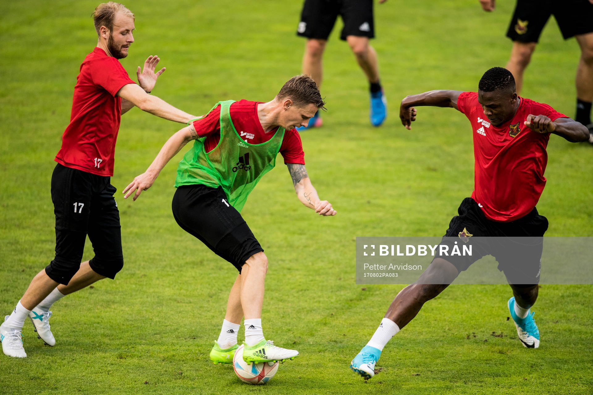 Östersunds Curtis Edwards, Johan Bertilsson och Salisu