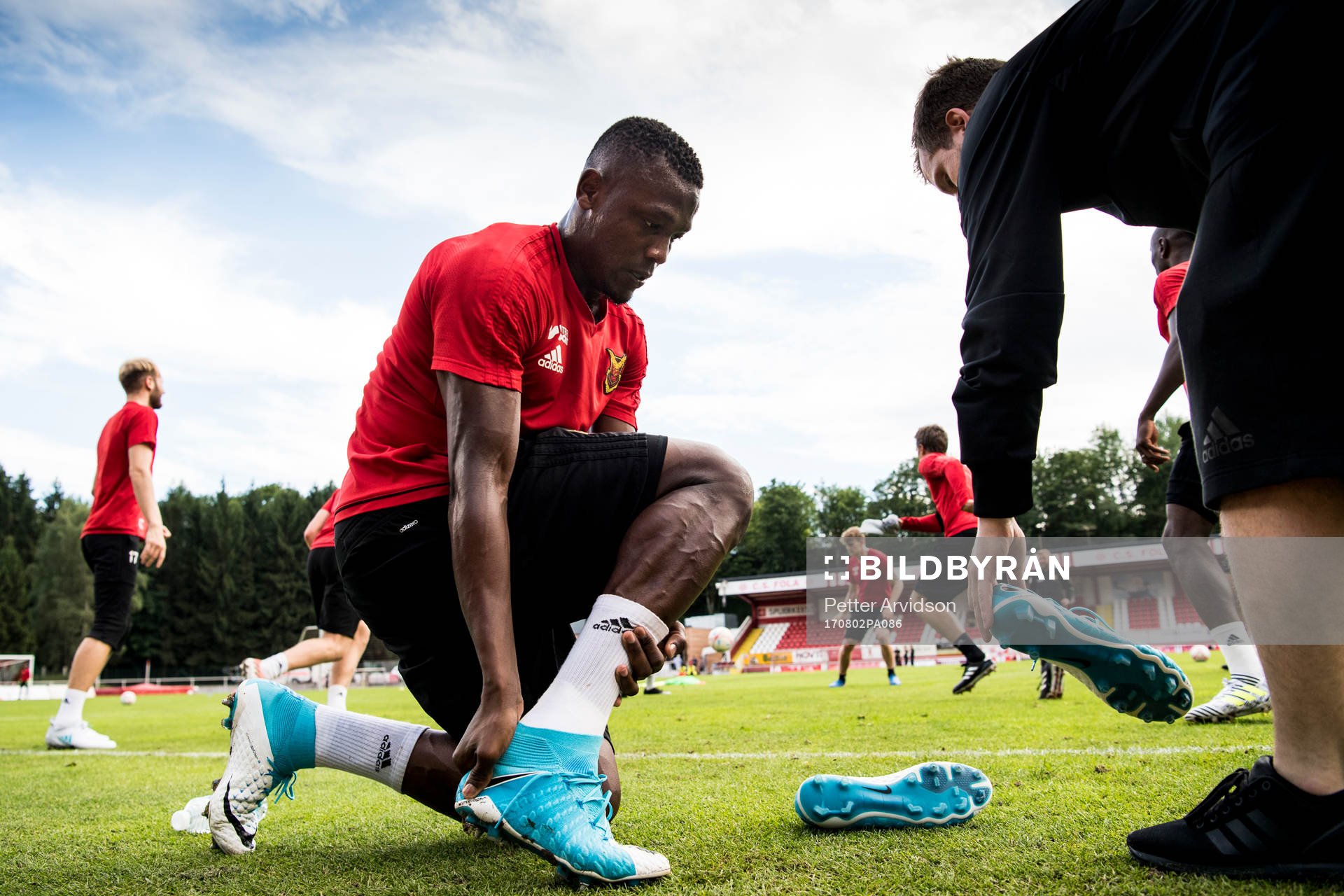 Östersunds Salisu Abdullahi Gero byter skor