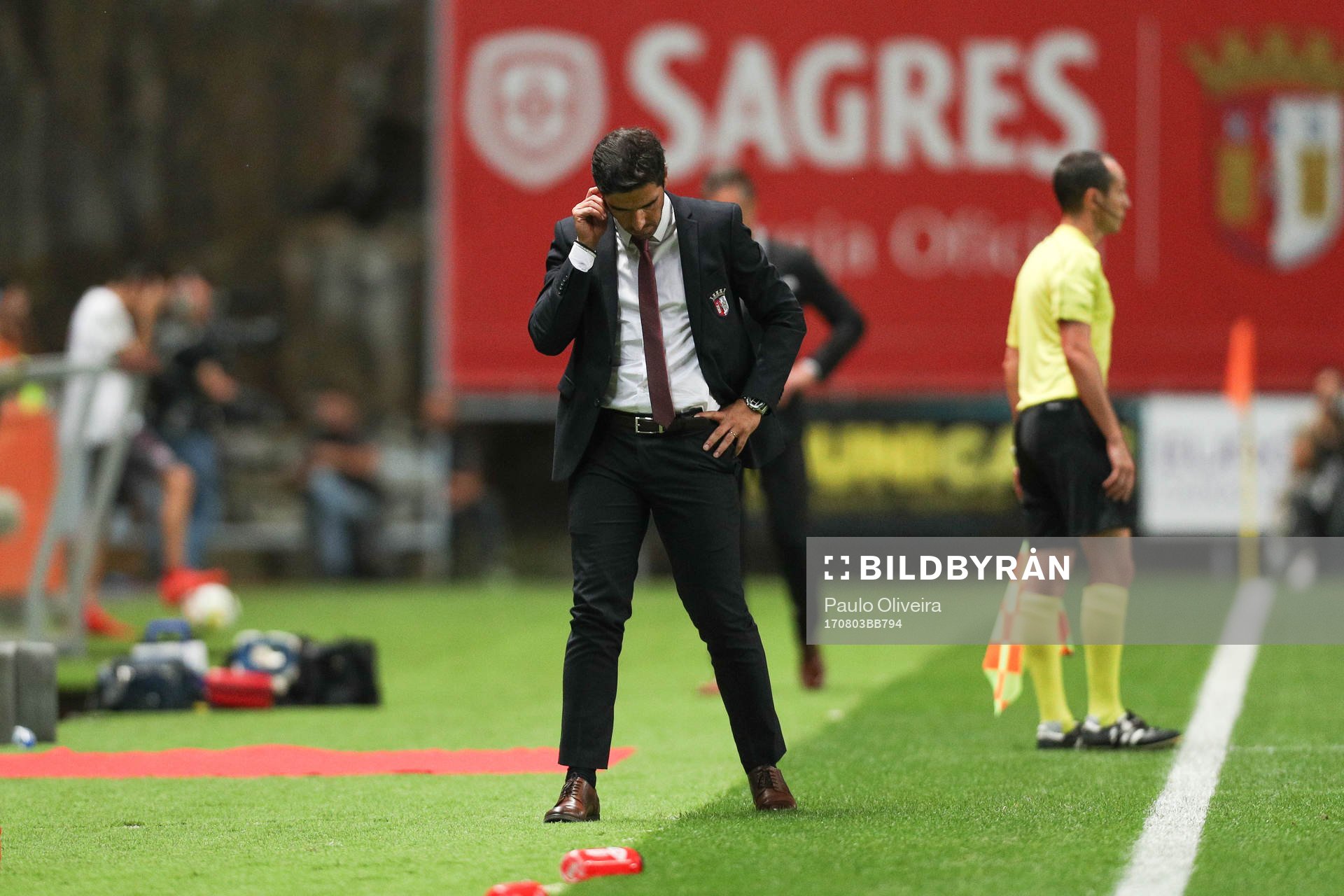 Abel Ferreira coach of SC Braga reacts