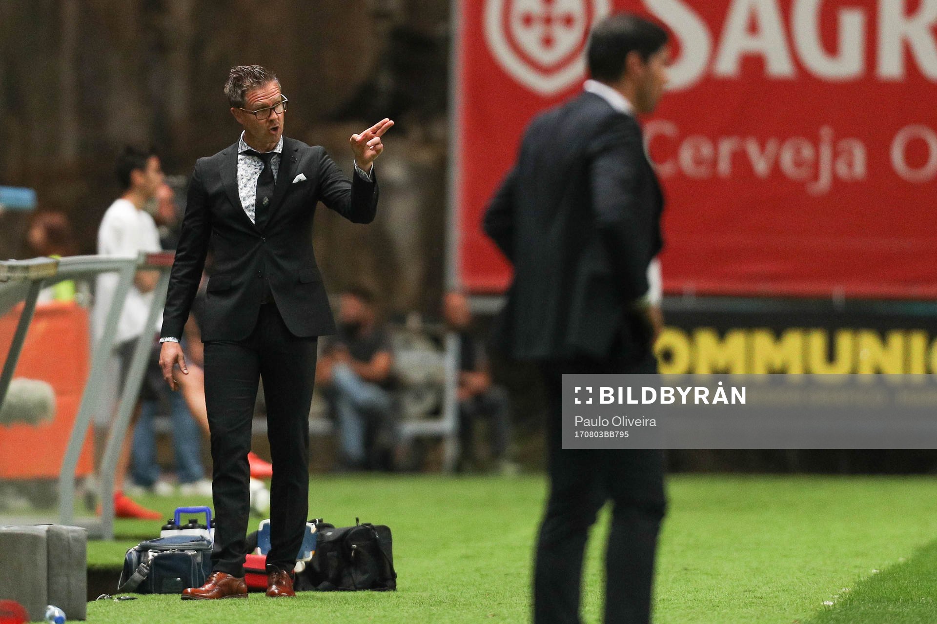 Rikard Norling coach of AIK reacts