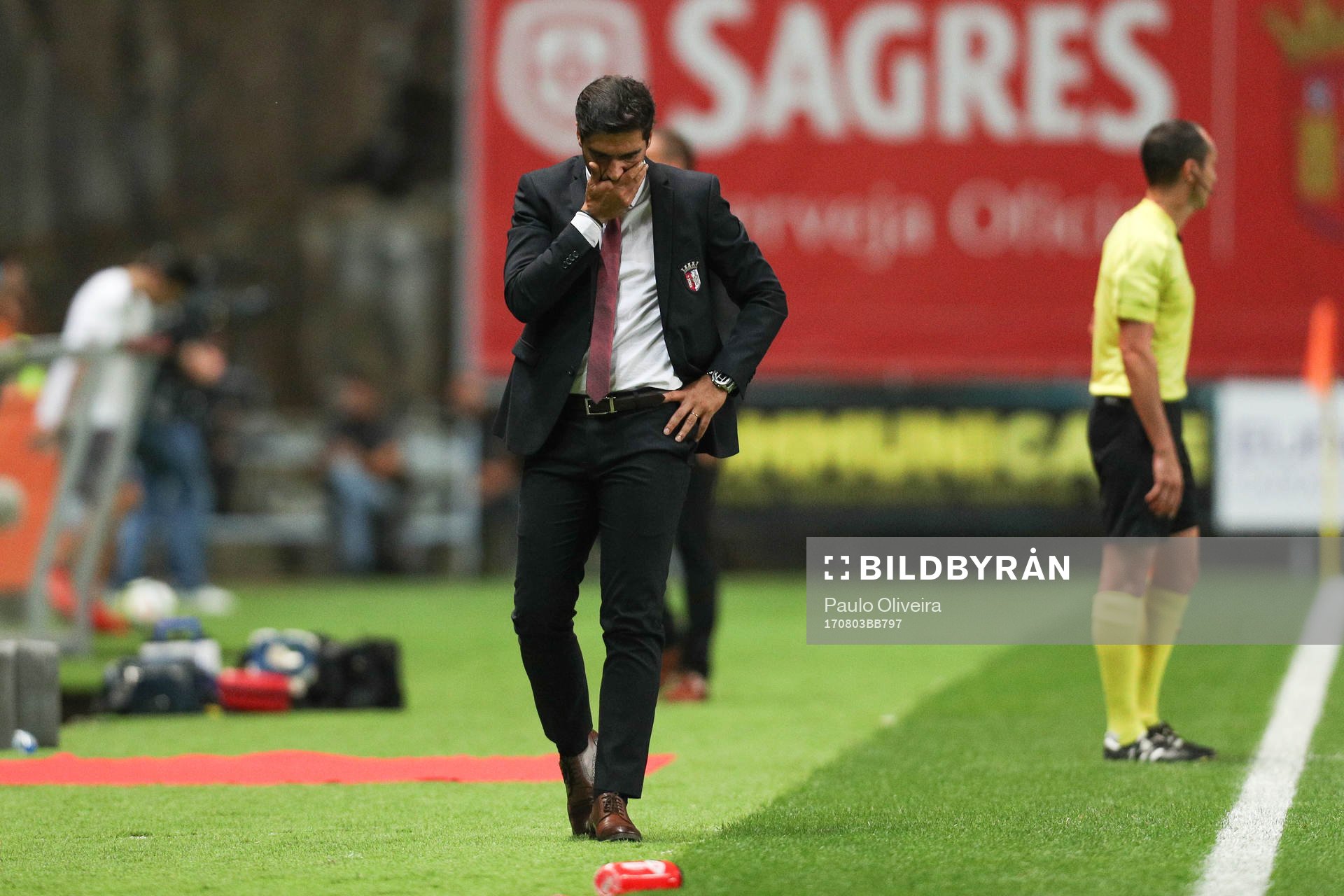 Abel Ferreira coach of SC Braga reacts