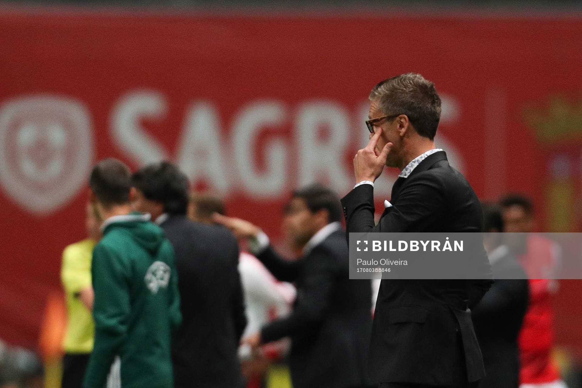 Rikard Norling coach of AIK reacts