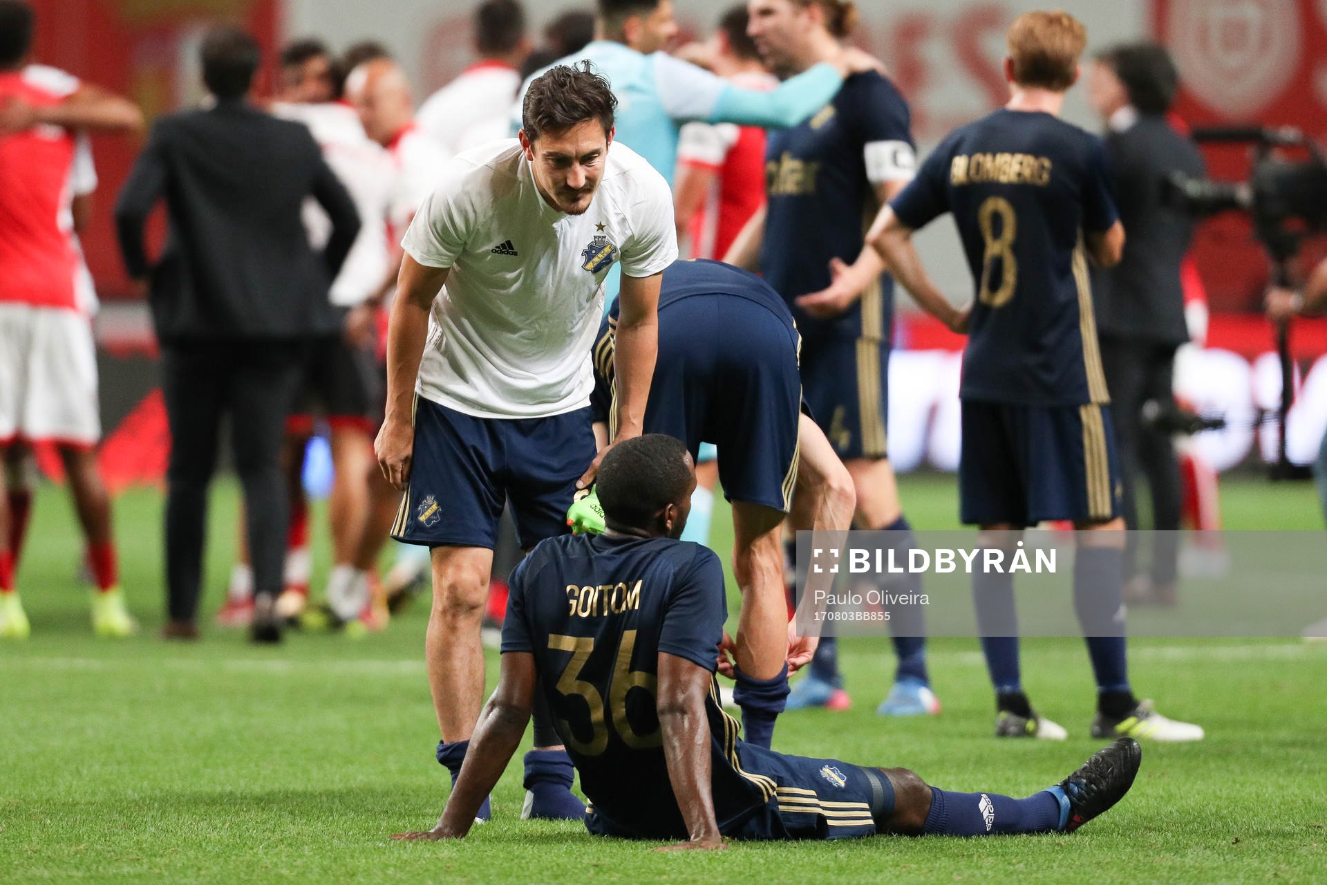 AIK players reacts