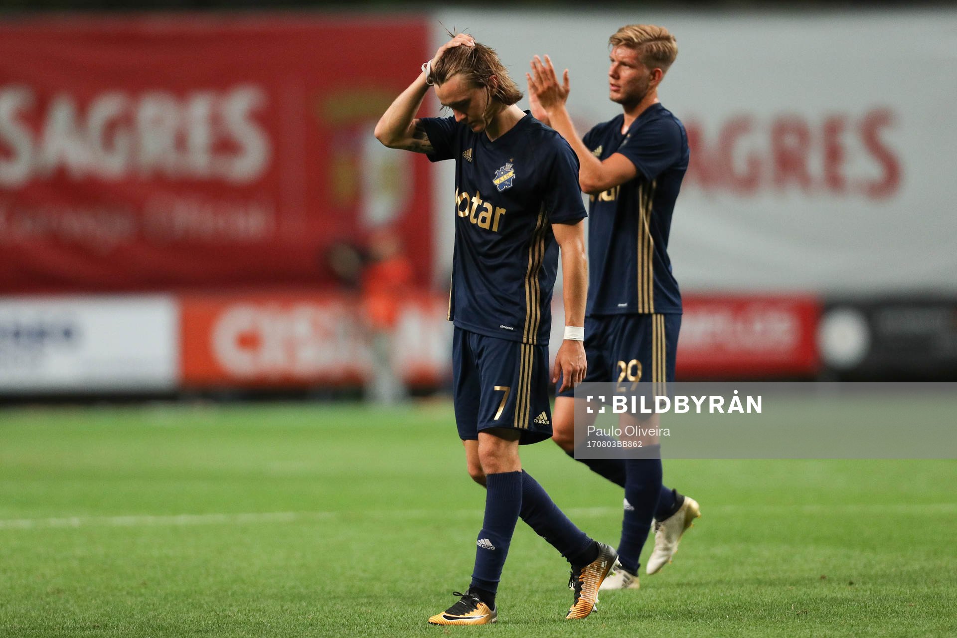 AIK players reacts