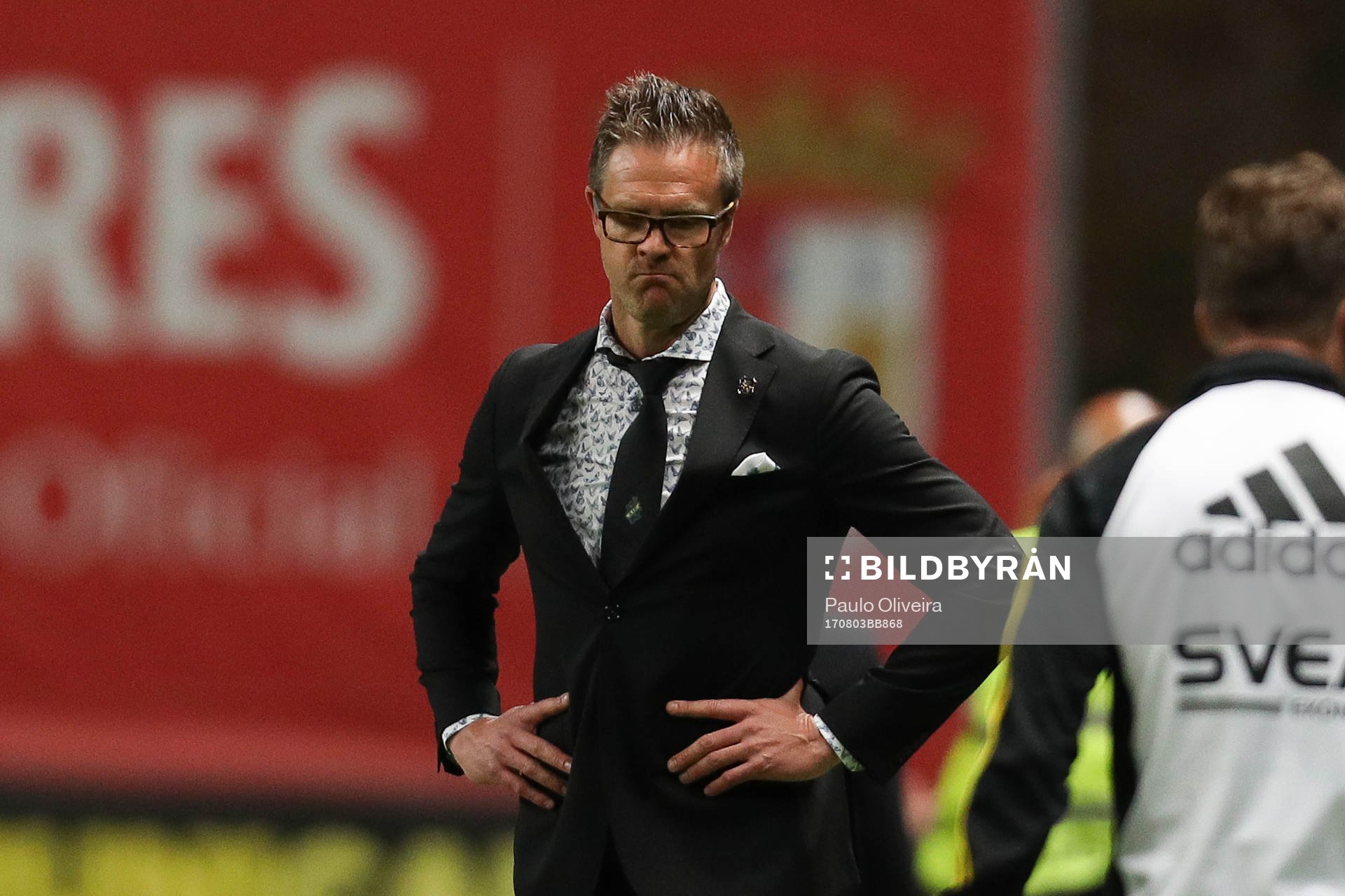 Rikard Norling coach of AIK reacts
