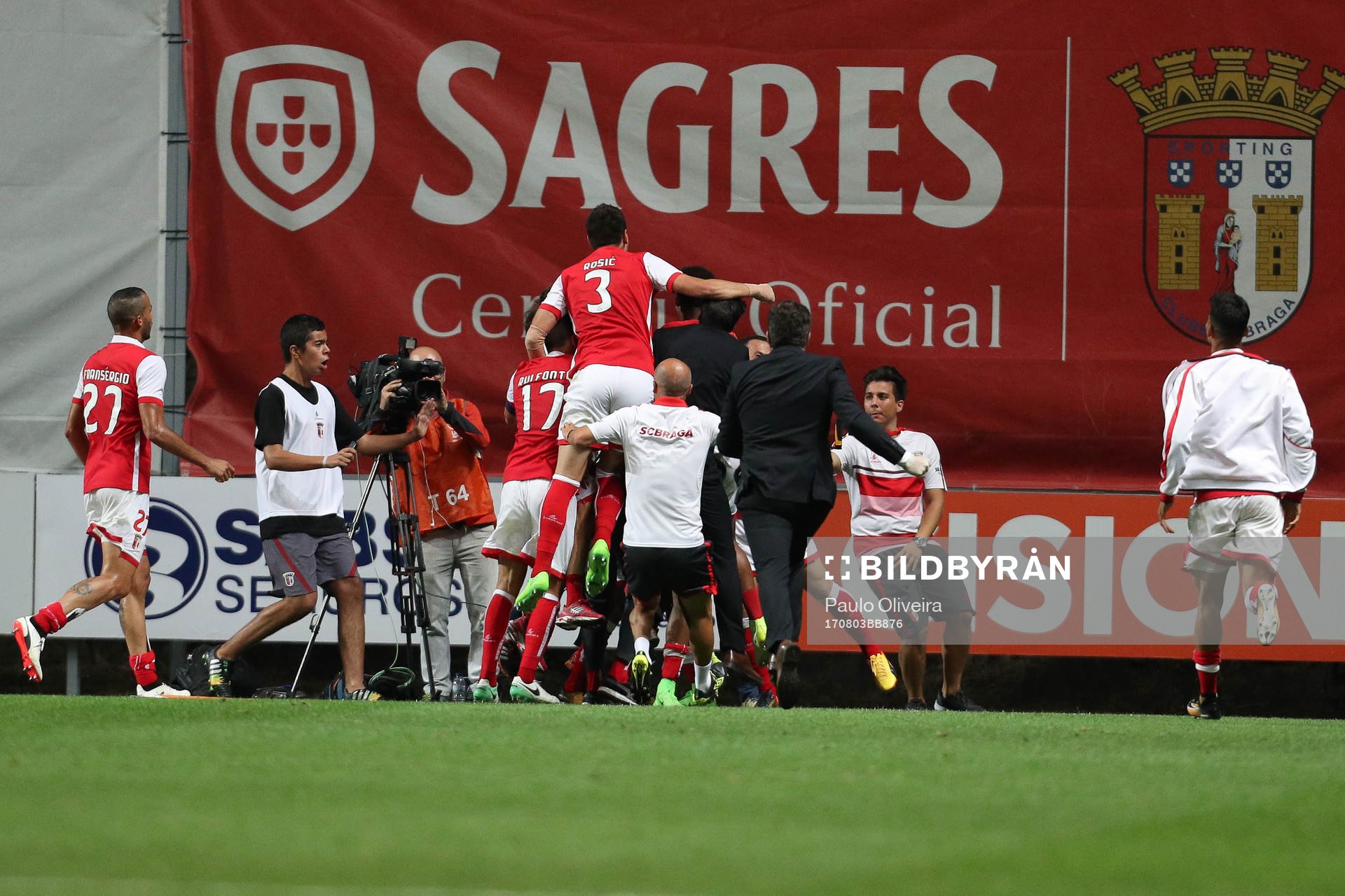 Braga's players celebrates