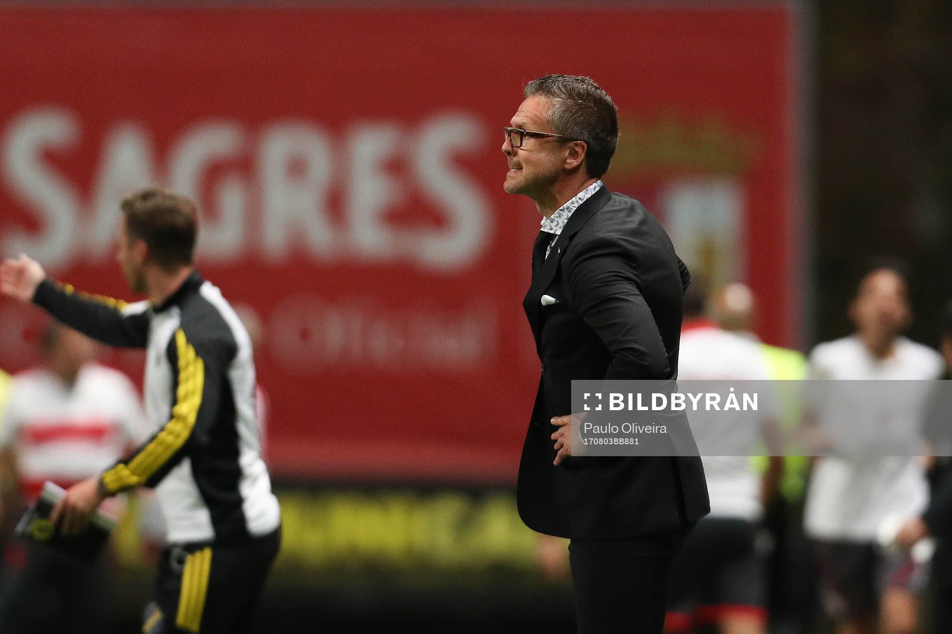 Rikard Norling coach of AIK reacts