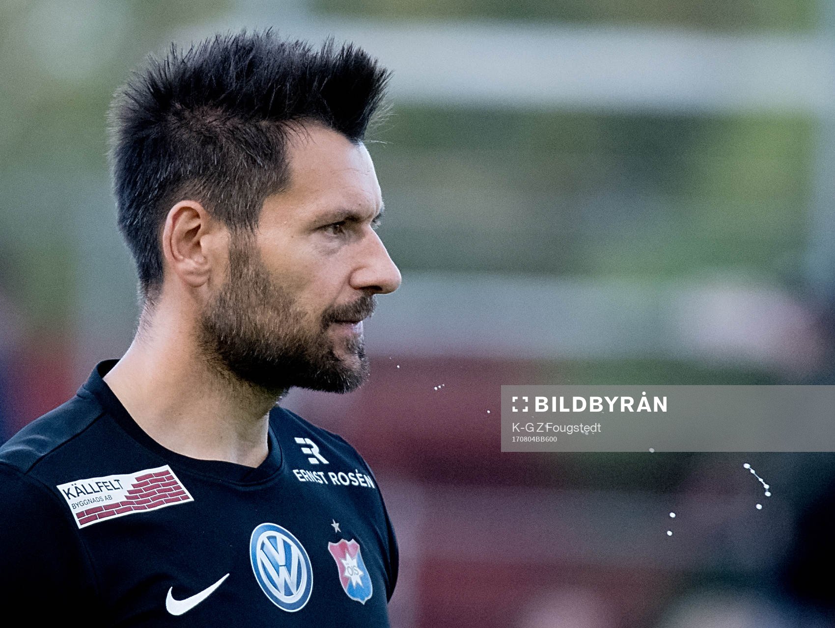 Örgrytes målvakt Stojan Lukic under fotbollsmatchen i superettan mellan Degerfors och Örgryte den 4 augusti 2017 i Degerfors. 