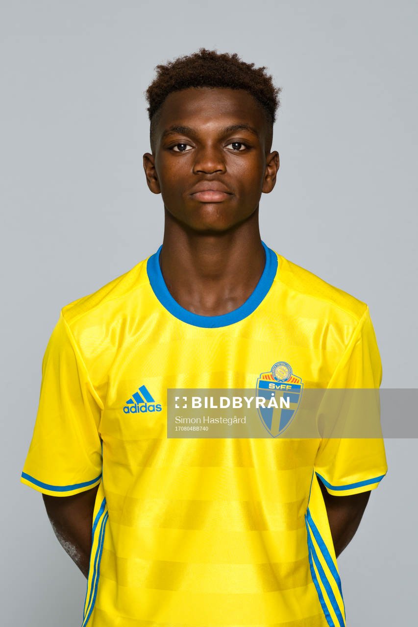 Kofi fosuhene Asare i P15/02-landslaget poserar för porträtt den 4 augusti 2017 i Stockholm.