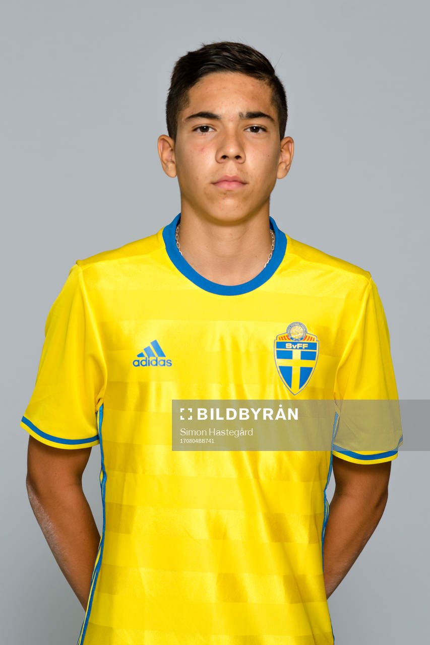 Lucas Urbano Dias De Lima i P15/02-landslaget poserar för porträtt den 4 augusti 2017 i Stockholm.