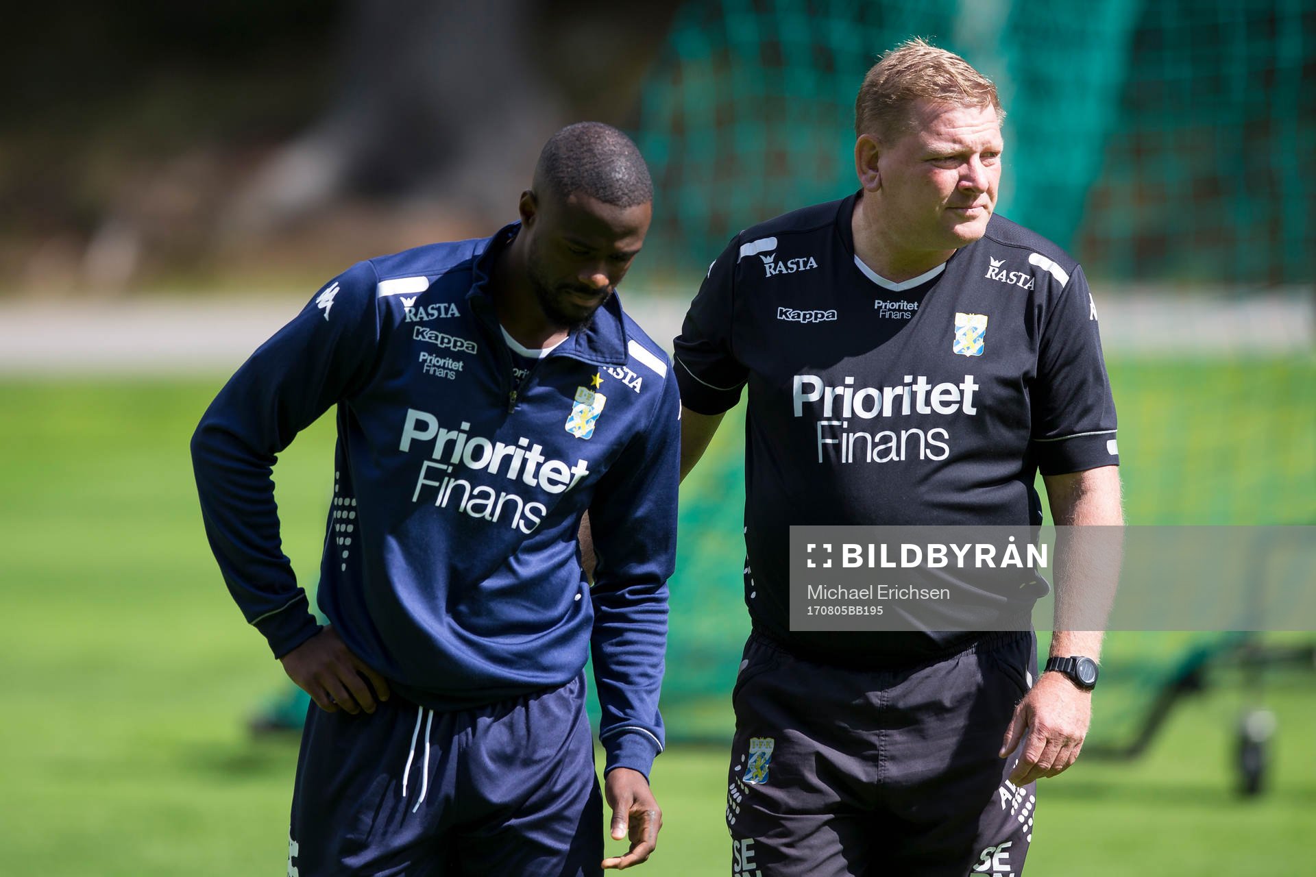 IFK Göteborgs Vajebah Sakor och tränare Alf Westerberg