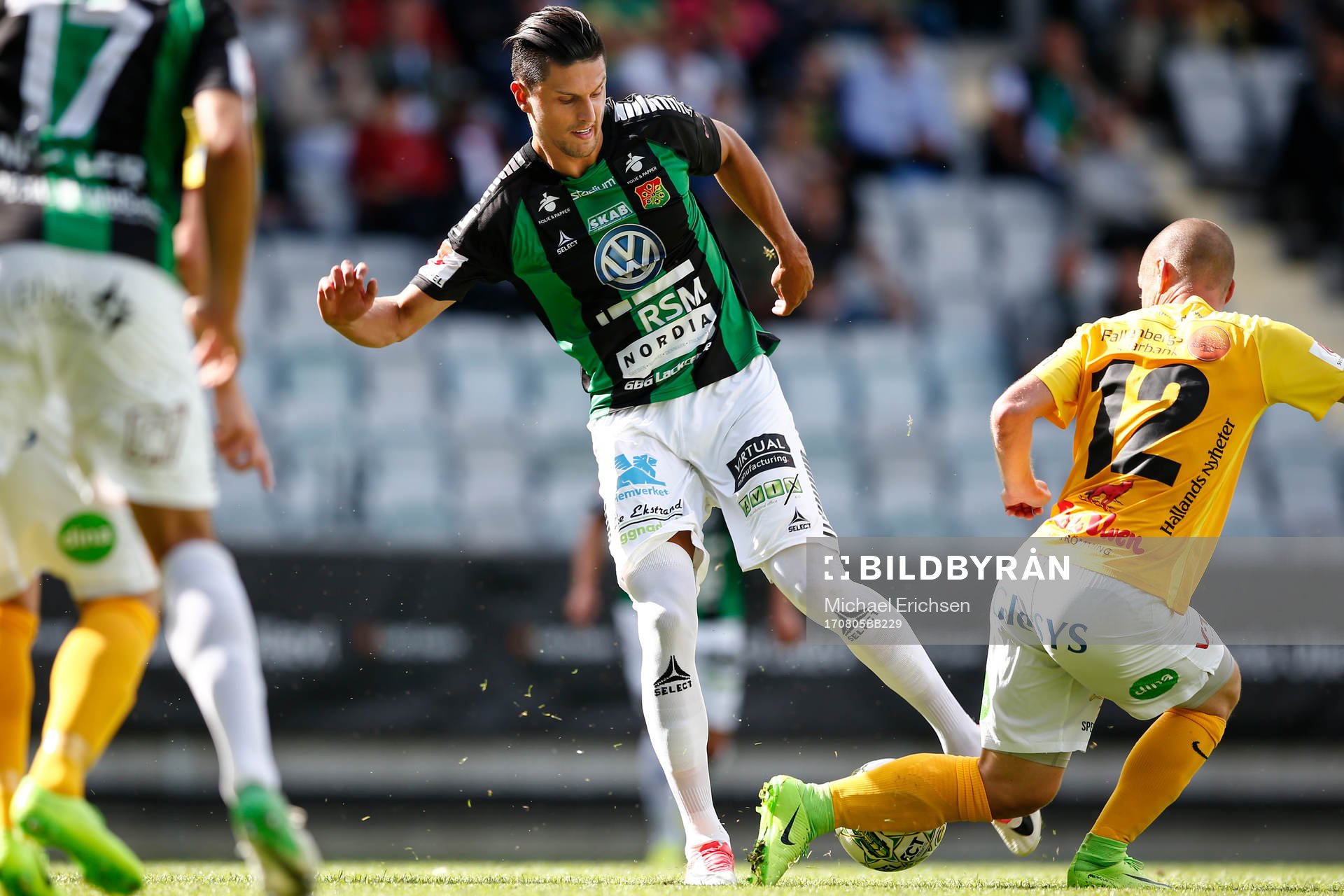 GAIS Luka Mijaljevic och Falkenbergs Christoffer Carlsson