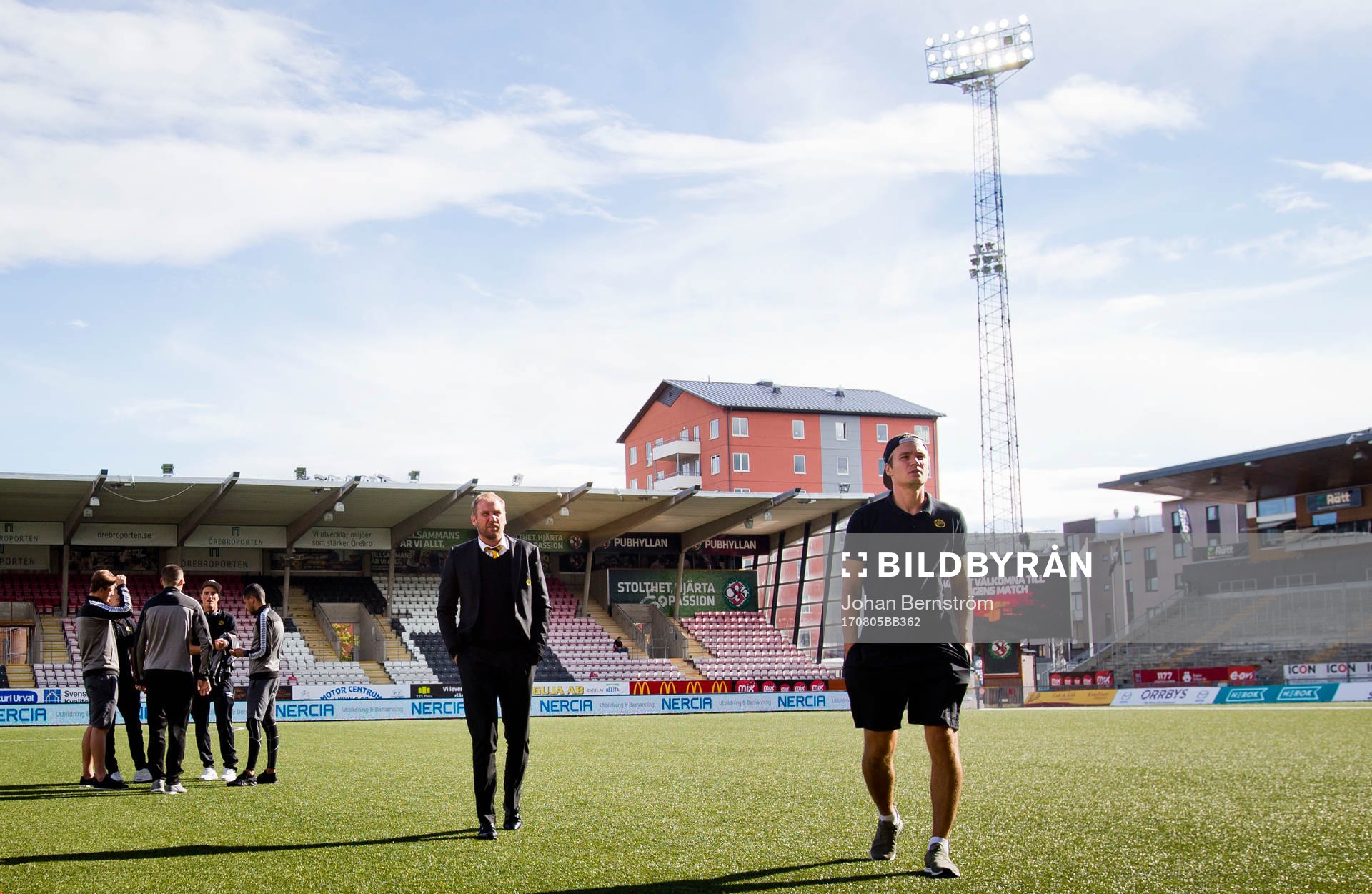 Elfsborgs manager Magnus Haglund och Elfsborgsspelarna är