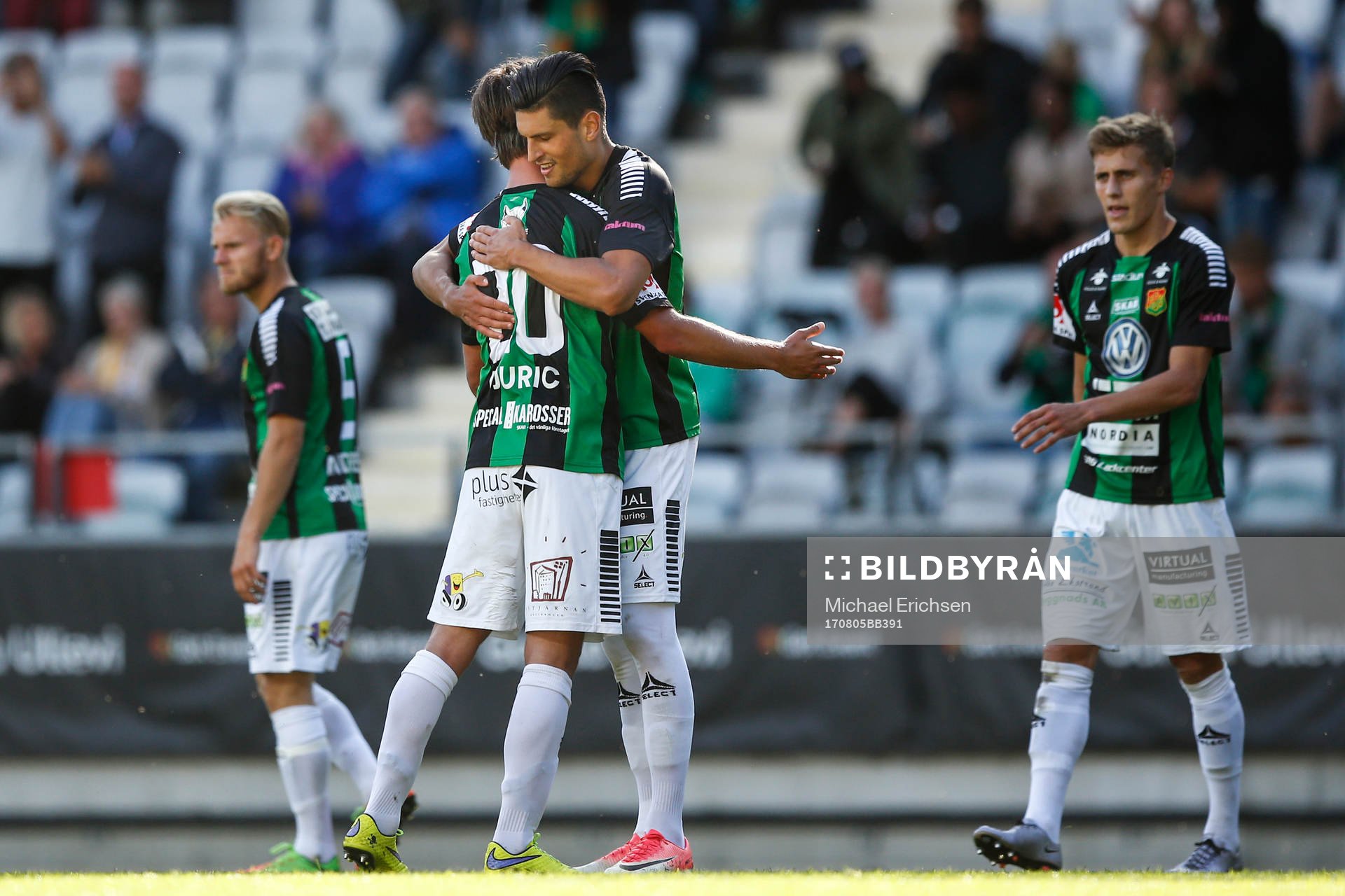 GAIS Luka Mijaljevic och Dusan Djuric jublar