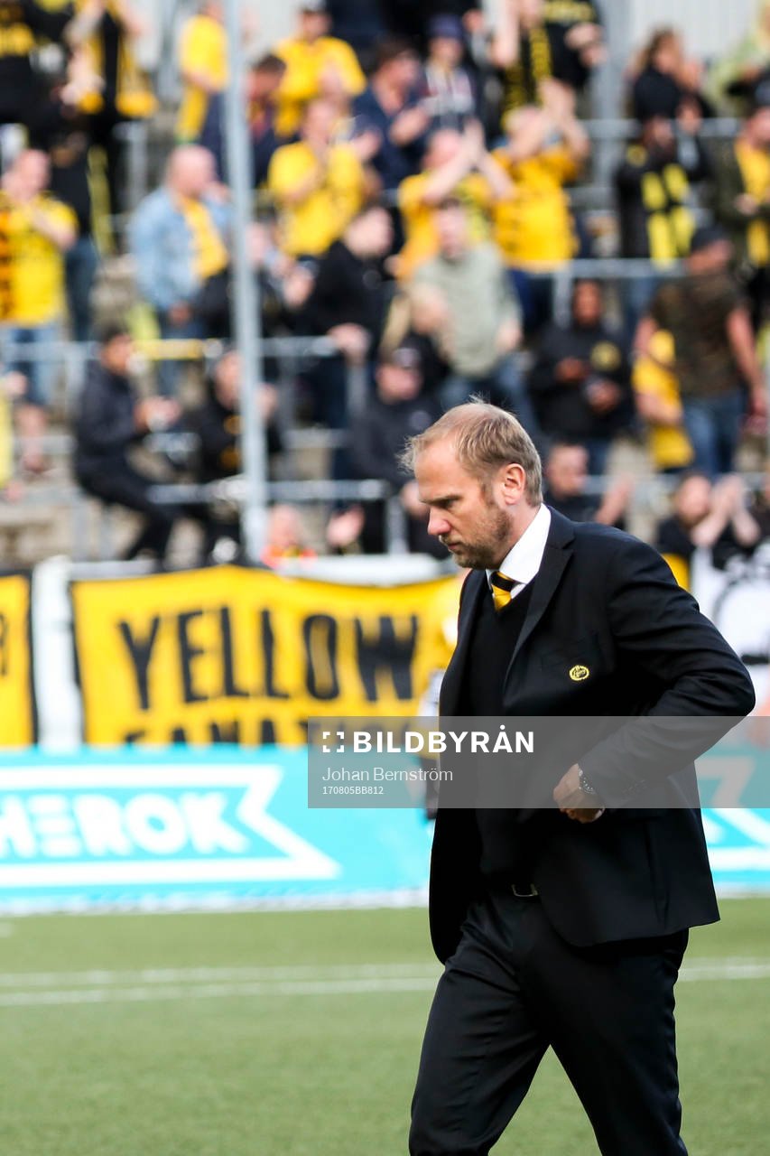 Elfsborgs manager Magnus Haglund deppar