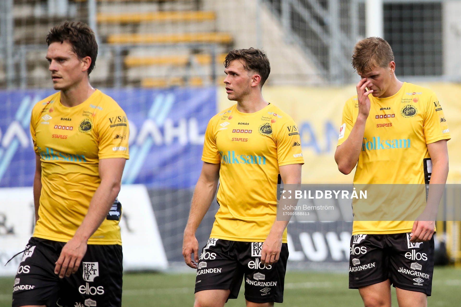 Elfsborgs spelare deppar när dom lämnar planen