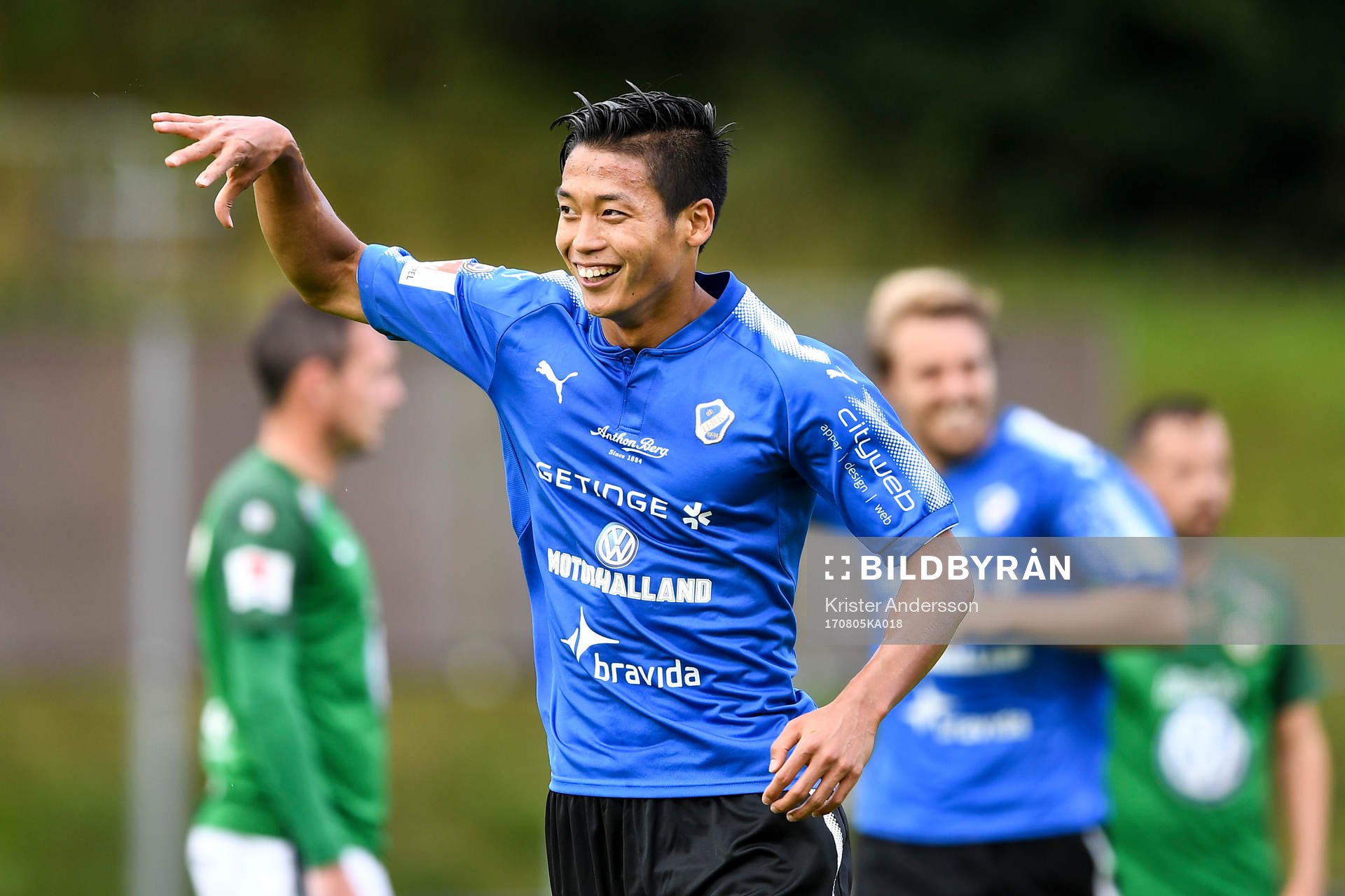 Halmstads Kosuke Kinoshita jublar