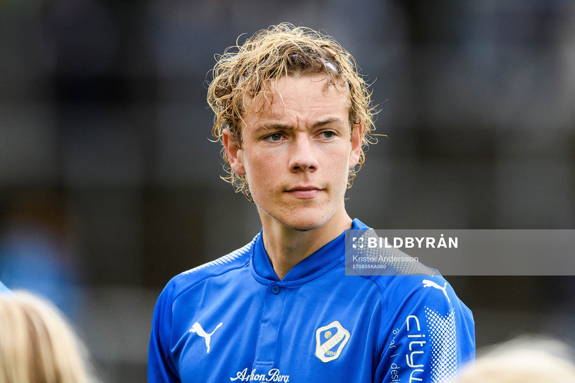 Halmstads Höskuldur Gunnlaugsson före fotbollsmatchen i