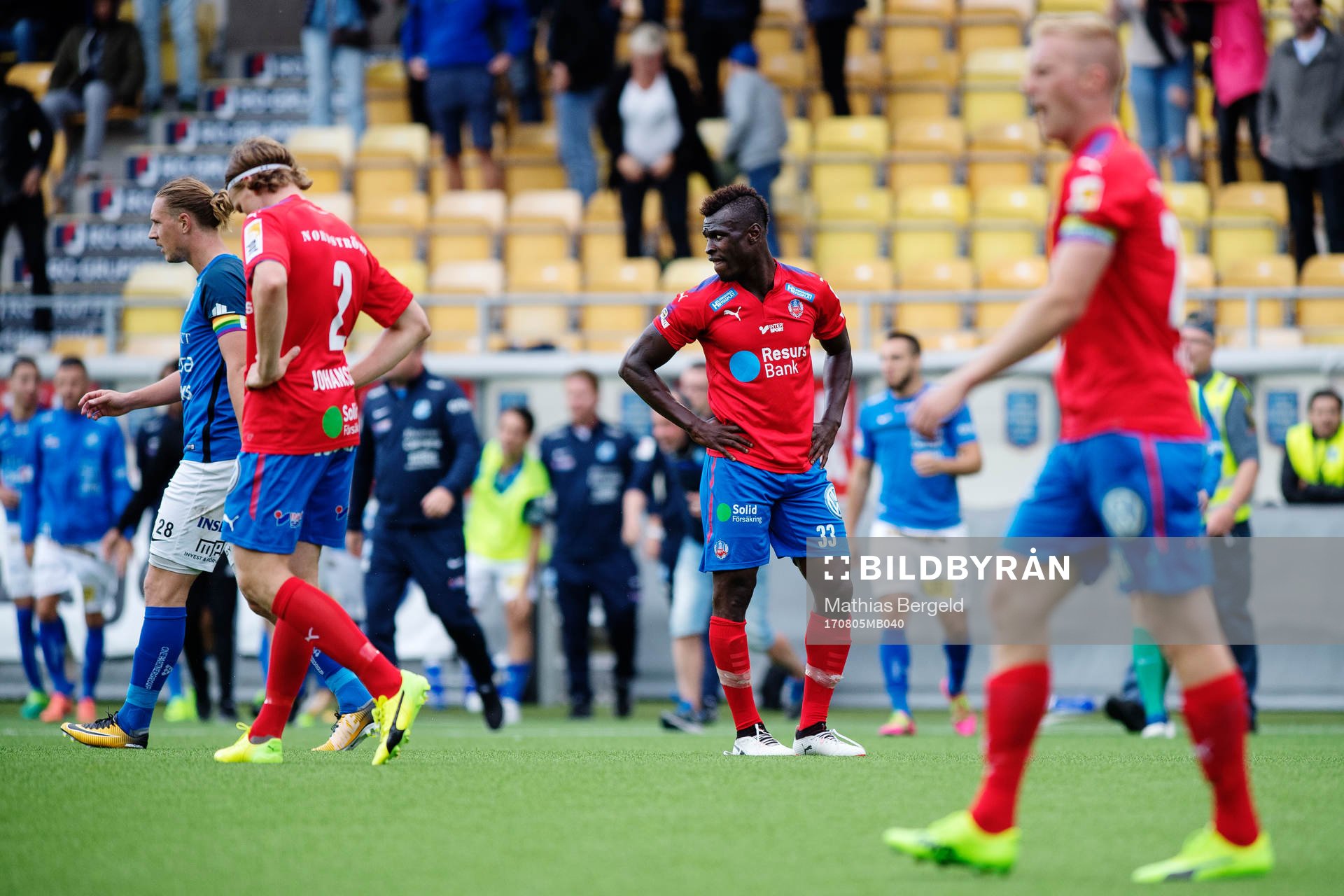 Helsingborgs Edwin Gyimah deppar