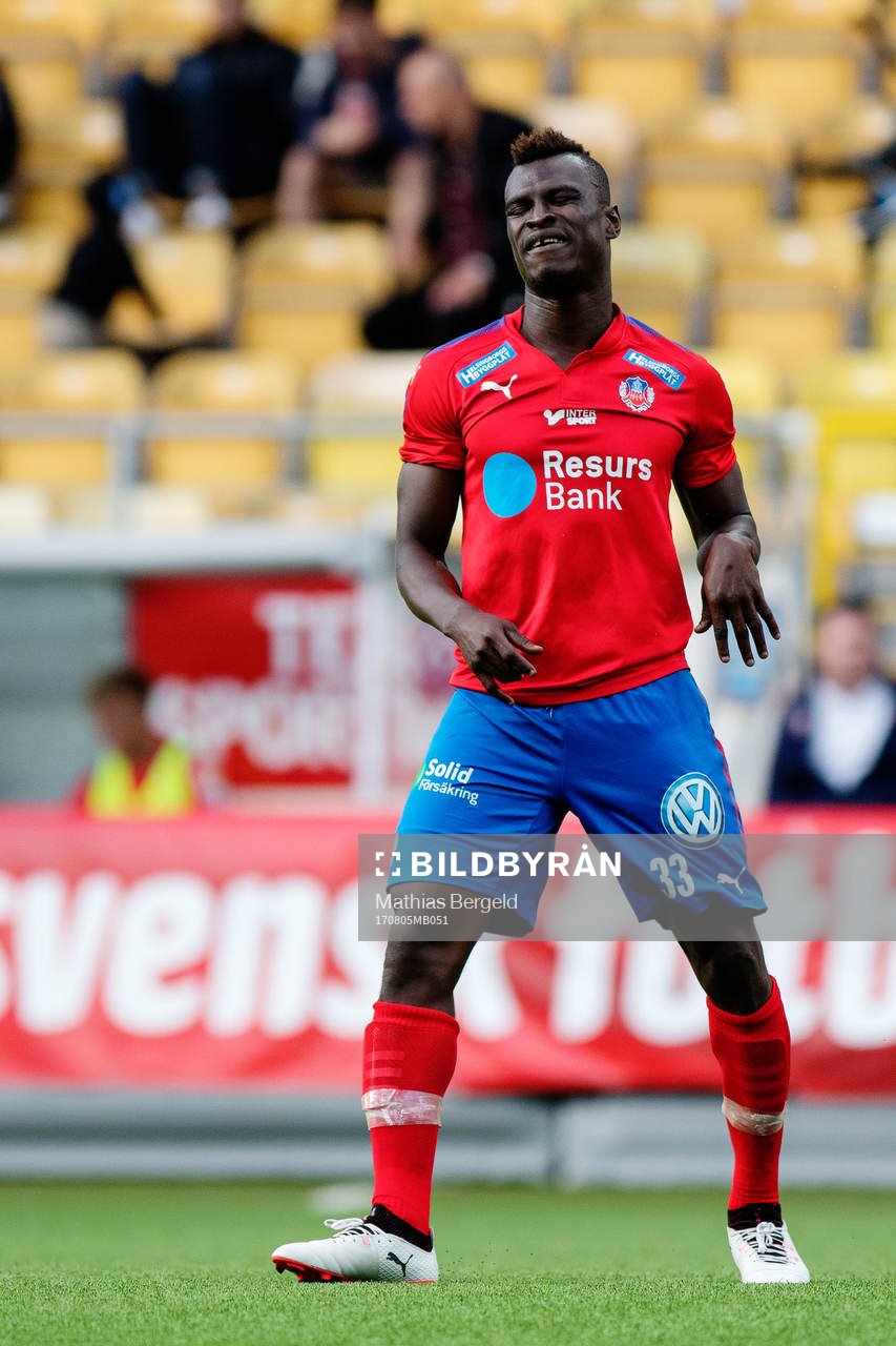 Helsingborgs Edwin Gyimah deppar