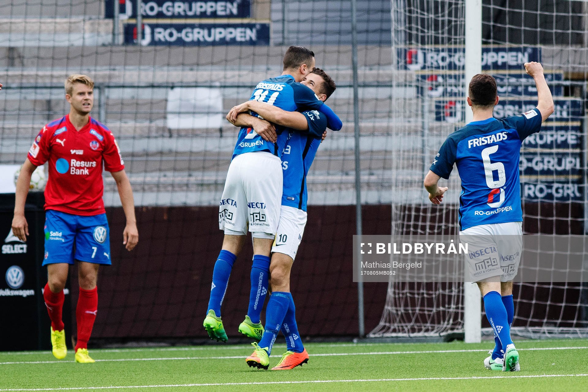 Norrbys Abdelrahman Saidi gjorde 2-2-målet och jublar med