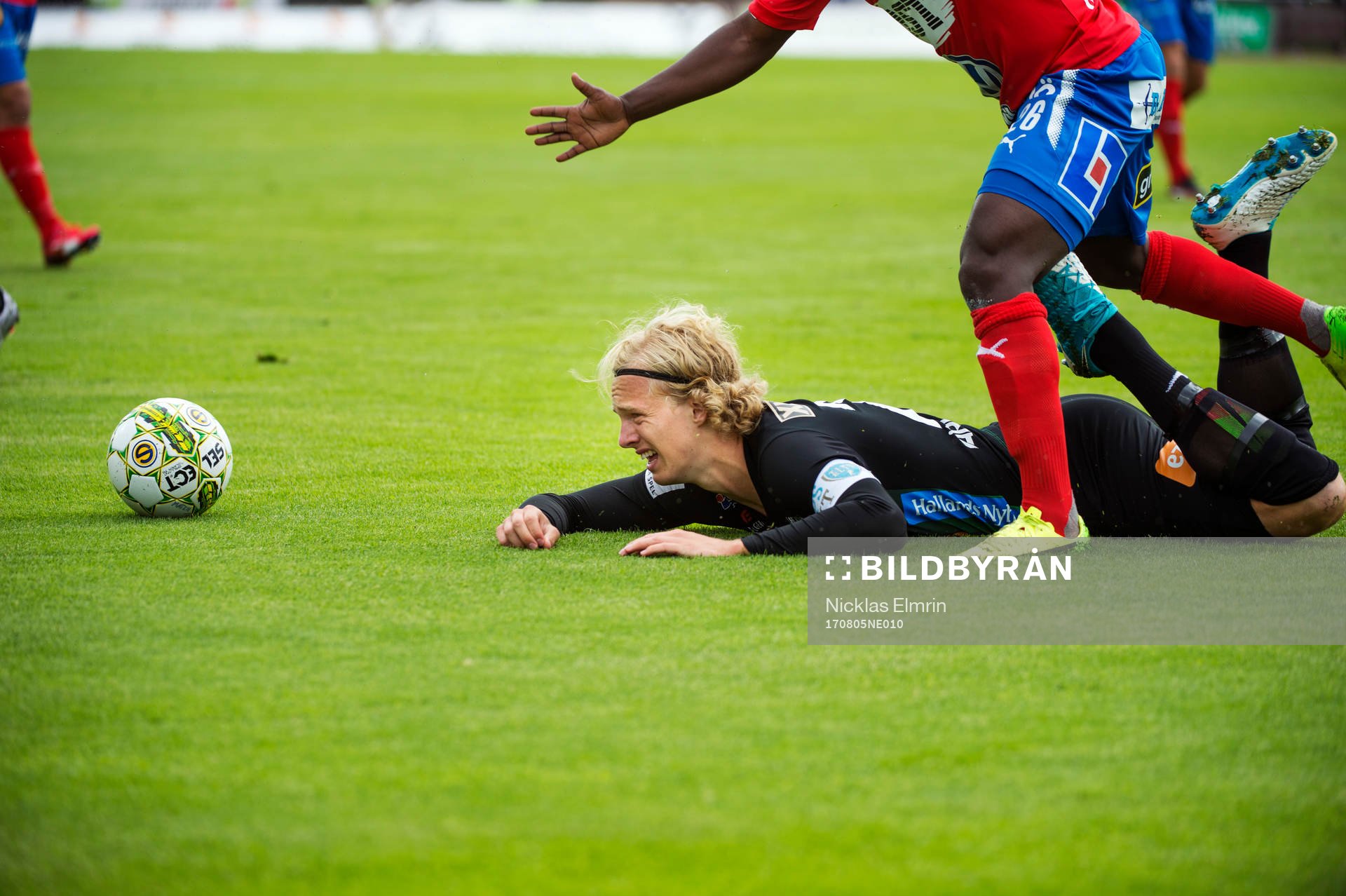 Varbergs Gustav Berggren faller