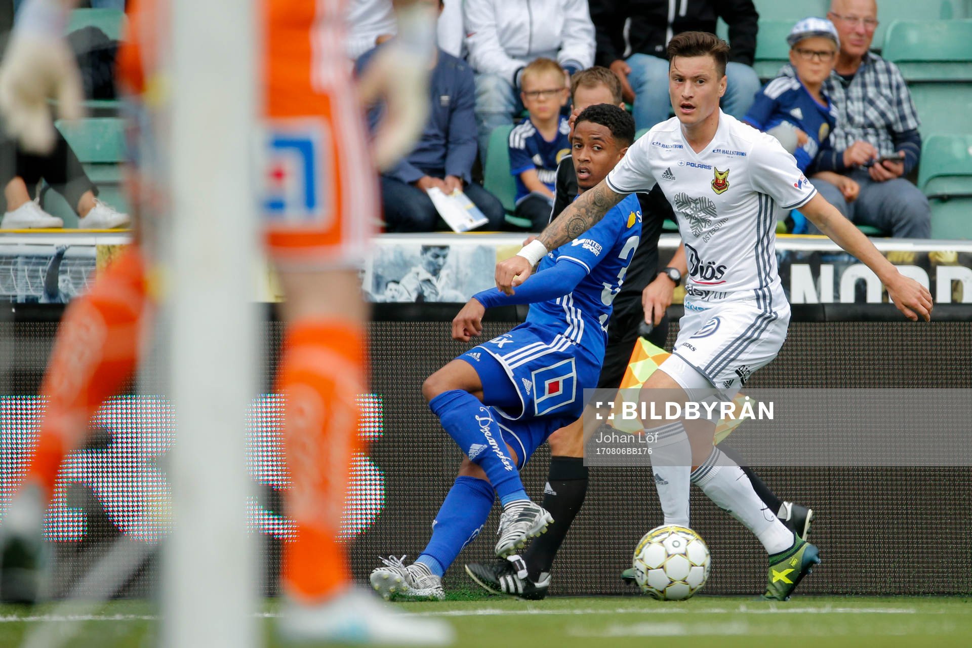 Sundsvalls Jonathan Morsay och Östersunds Jamie Hopcutt