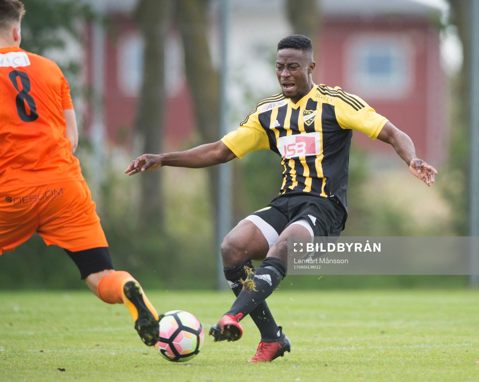 IFK Hässleholms Kojo Annor i matchen i division 2 mellan